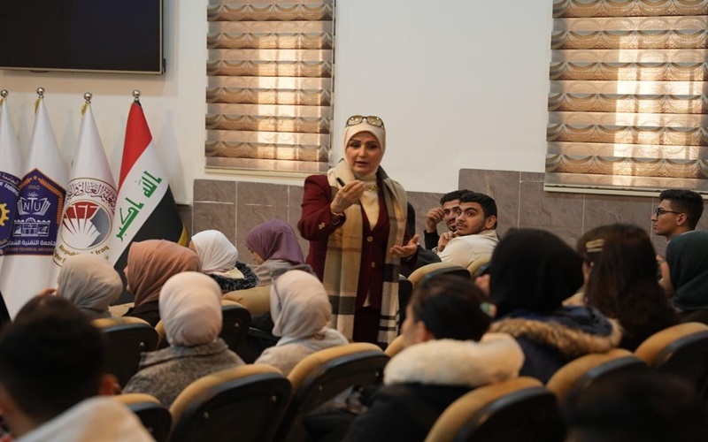 كلية التربية الأساسية بالتعاون مع الكلية التقنية الهندسية تنظم ورشة عمل حول حقوق المرأة